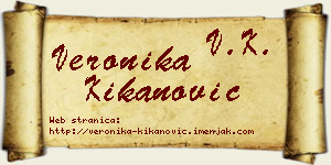 Veronika Kikanović vizit kartica